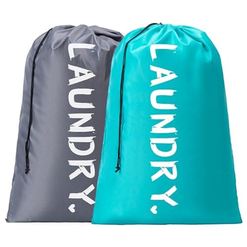 XL Travel Laundry Bag XL Machine-Washable Travel Laundry Bags (2-Pack)