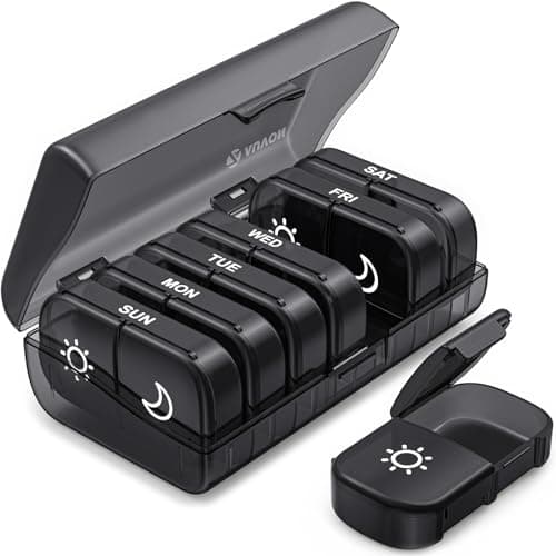 AUVON AUVON Weekly Pill Organizer, 2 Times a Day