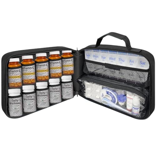 StarPlus2 StarPlus2 Large Pill Bottle Organizer & Medicine Bag
