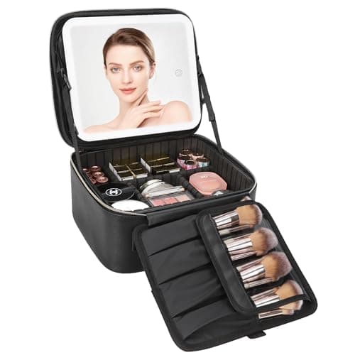 Relavel Relavel Travel Makeup Bag with LED Mirror