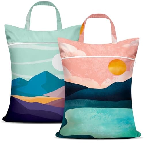 Large Travel Laundry Bags Waterproof Wet/Dry Travel Laundry Bags (2-Pack)