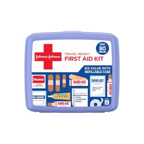 Band-Aid BAND-AID Travel Ready Portable First Aid Kit (80-Piece)