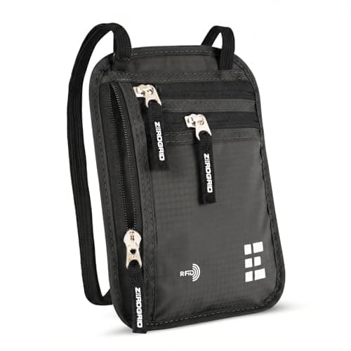 Zero Grid Zero Grid RFID Travel Neck Wallet