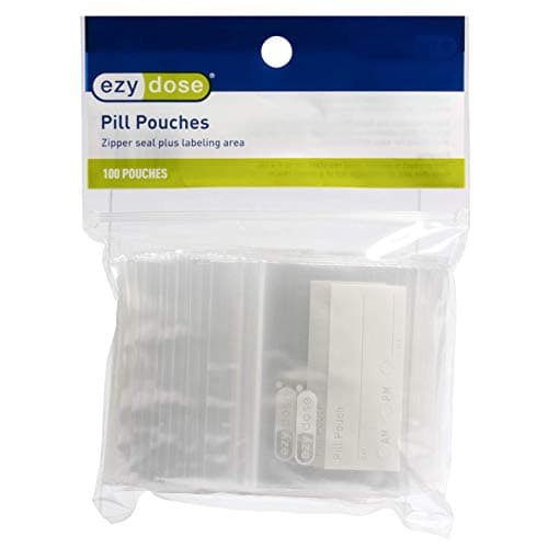 Ezy Dose Ezy Dose Zippered Seal Pill Pouches, 100 Count