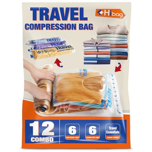 Compression Bags for Travel Roll-Up Travel Compression Bags (No Vacuum)